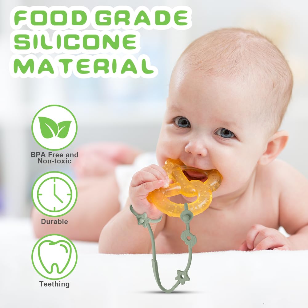 Vicloon Rekbare veiligheidsriemen van siliconen, 4 stuks