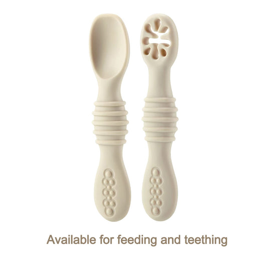 PandaEar 6 pieces silicone spoons for babies