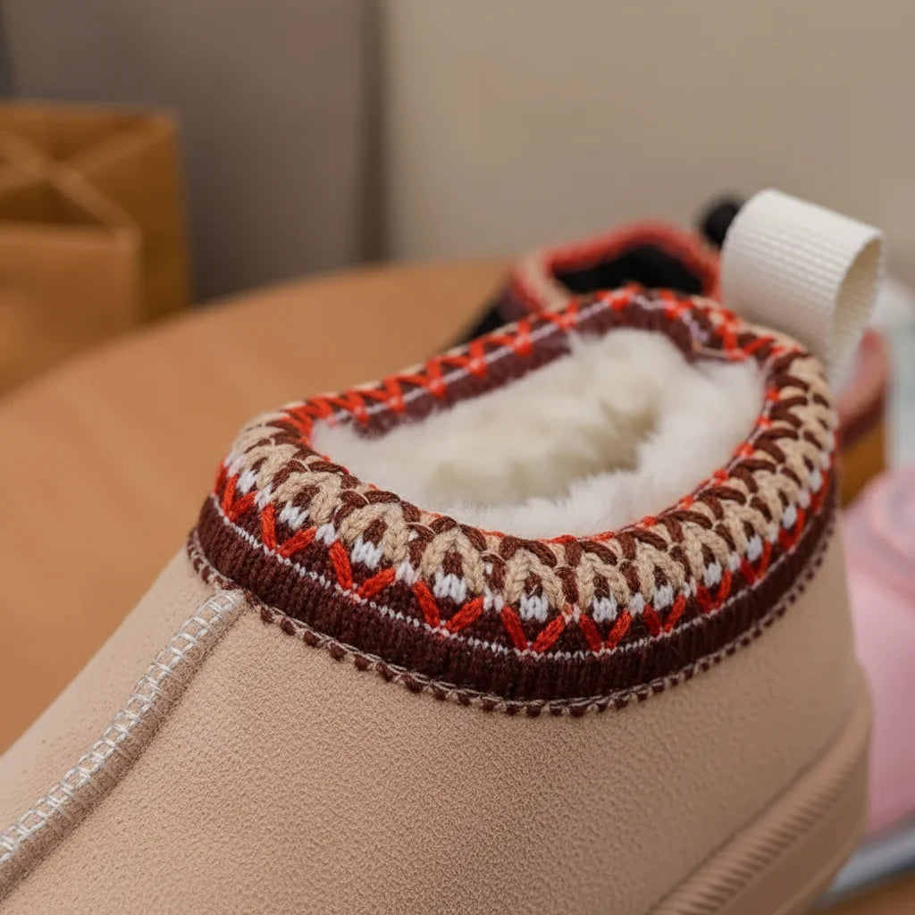 TinyBoots - Warme Suède Baby Winterlaarsjes Bontvoering