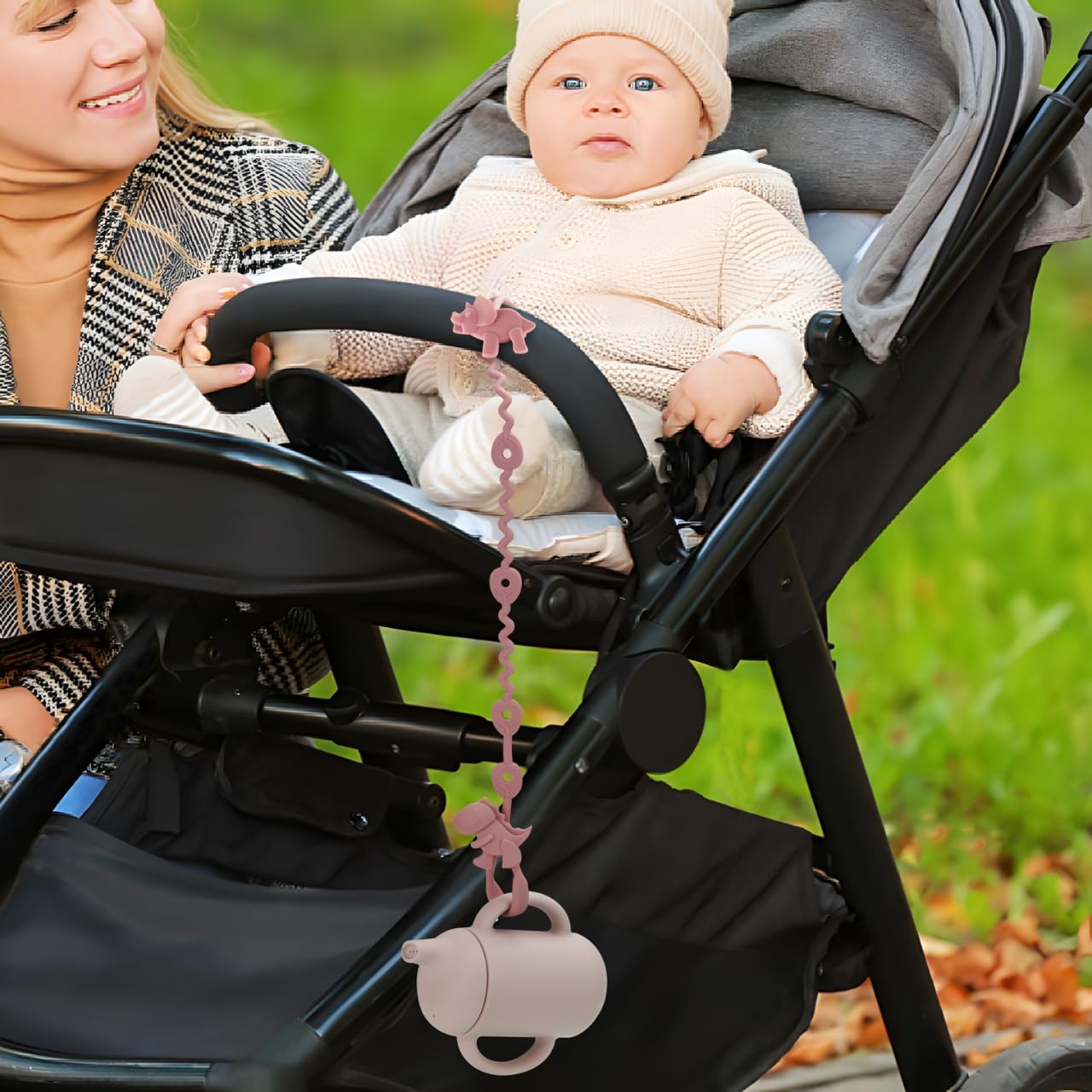 PandaEar Adjustable Silicone Fastening Ribbons, 5 Pieces